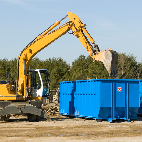 what happens if the residential dumpster is damaged or stolen during rental in Gaines County